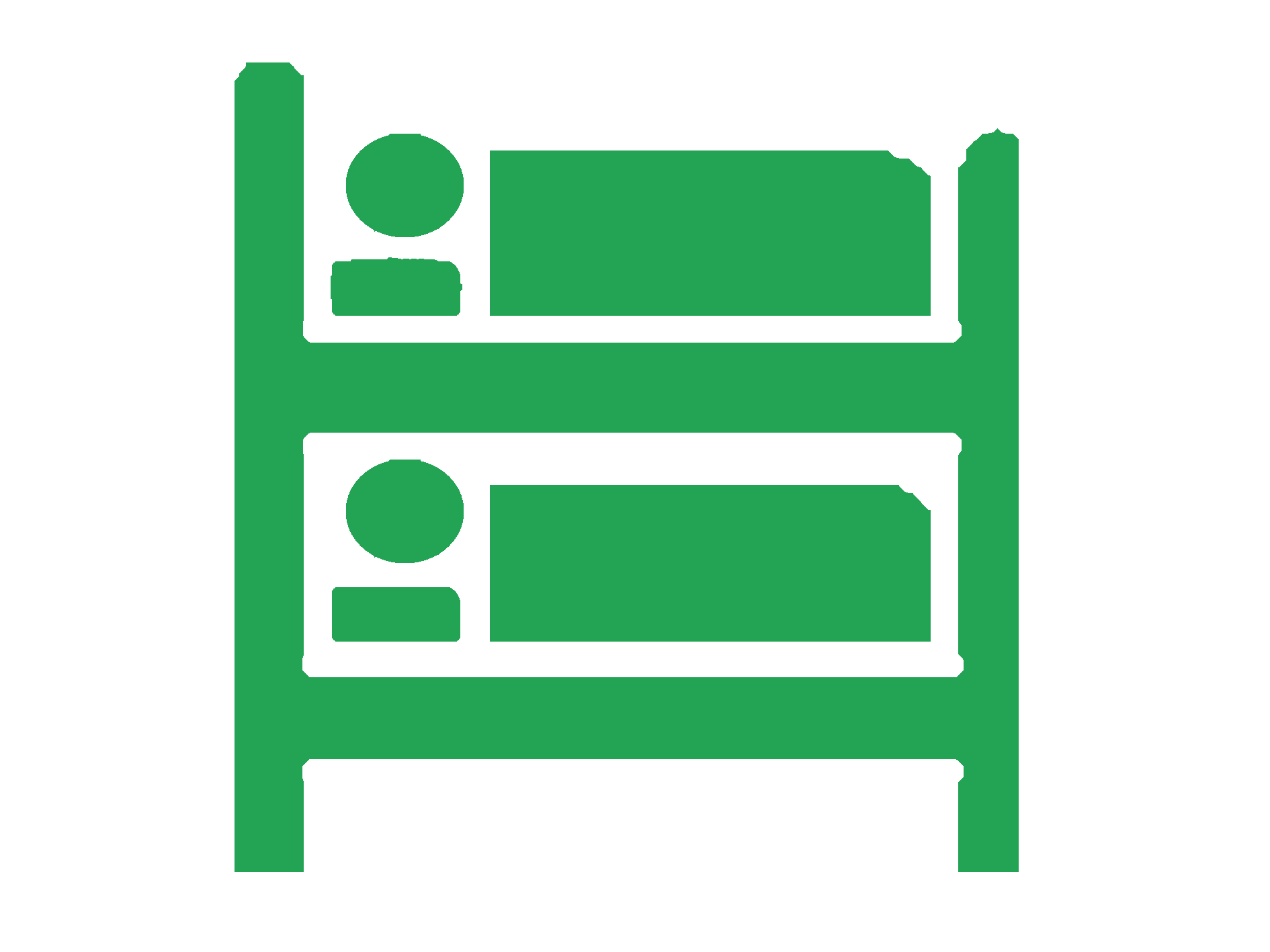 Albergue y habitaciones familiares